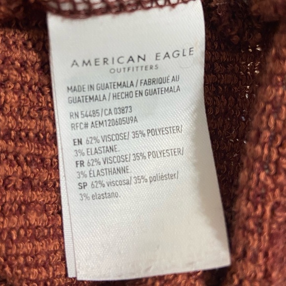 American Eagle cropped tie v-neck sweater - Picture 4 of 4
